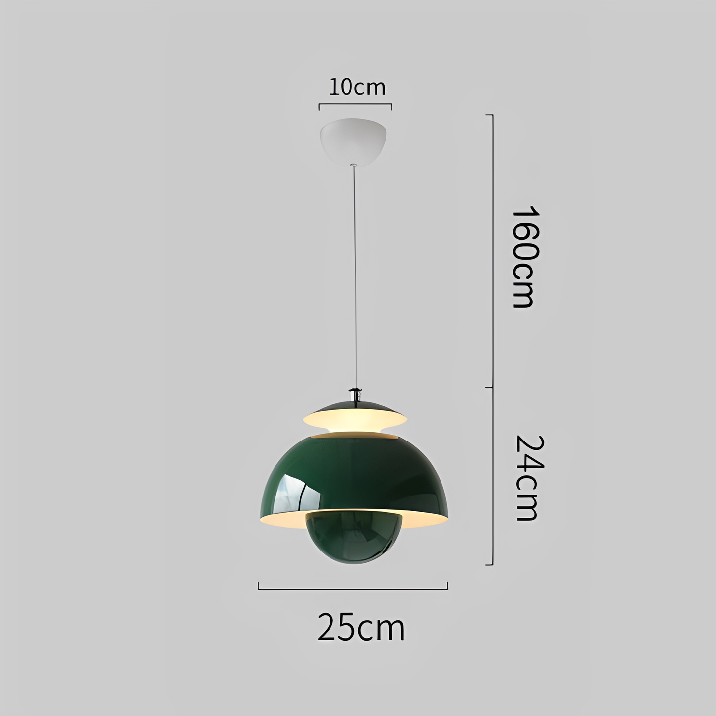 Dario – Lampe Suspendue Classique en Fer