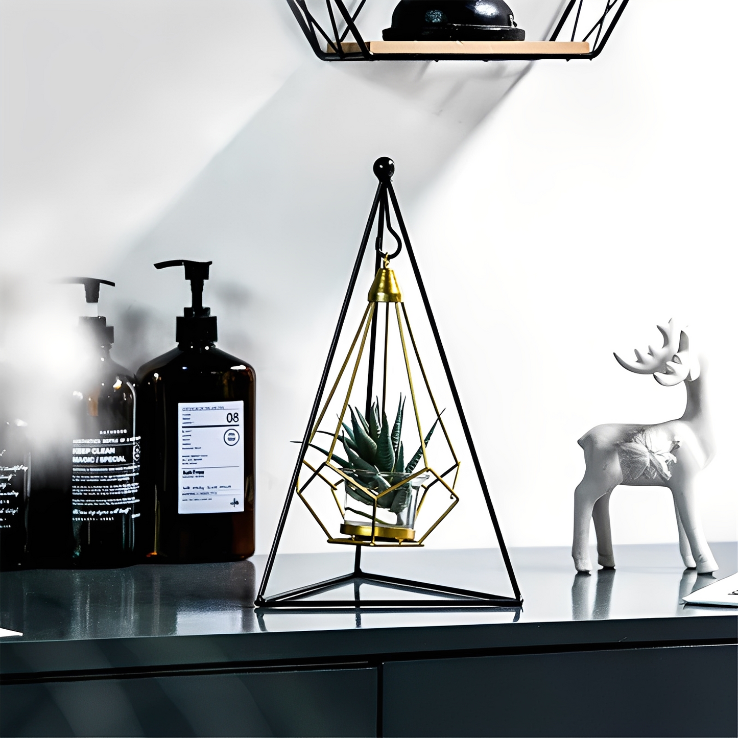 Julian – Porte-bougie Diamant Suspendu