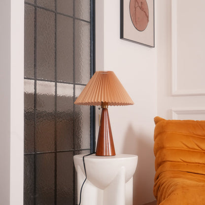 Rami – Lampe de table en bois de noyer