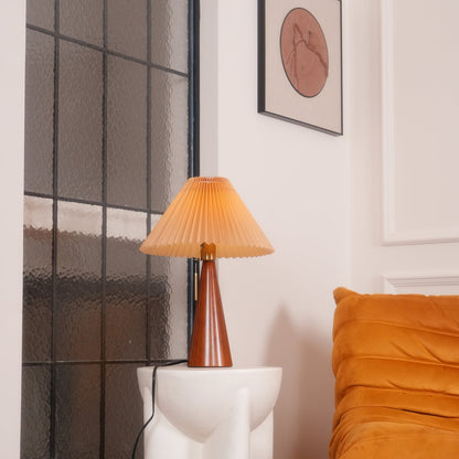 Rami – Lampe de table en bois de noyer