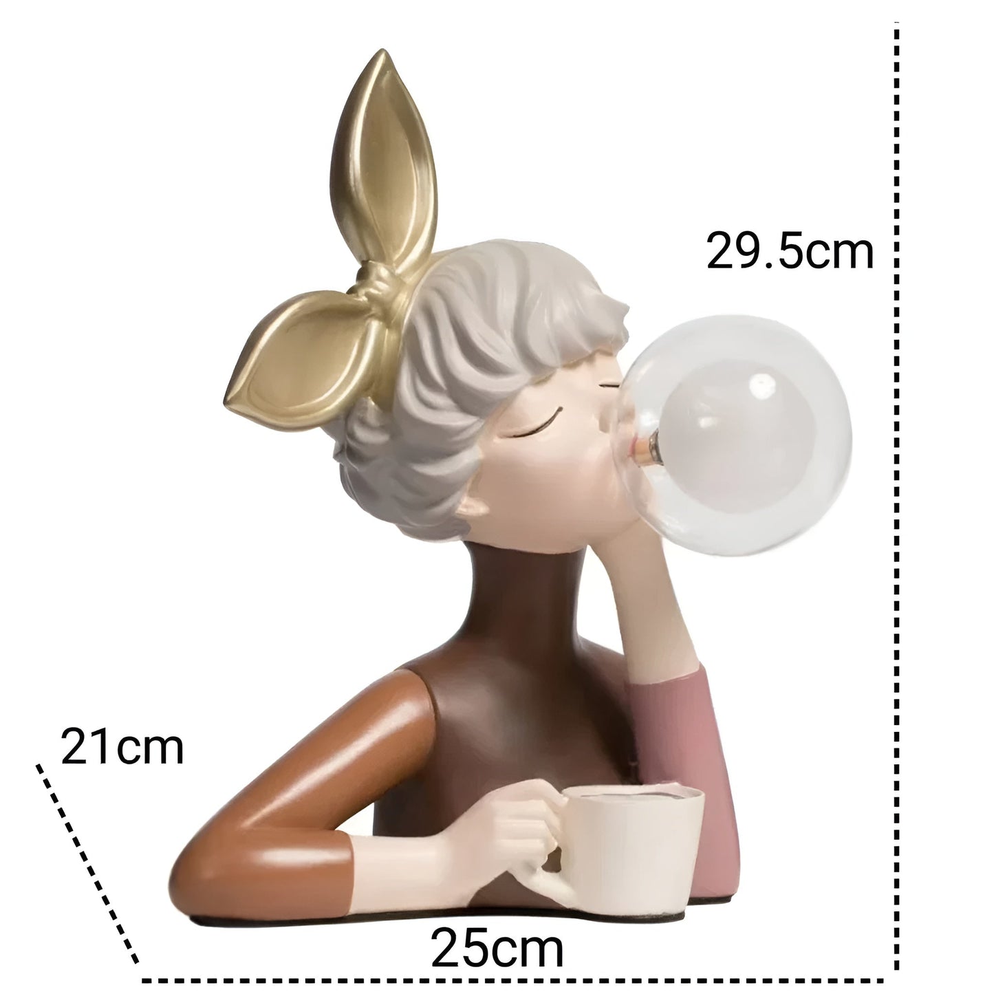Lampe De Chevet Décorative En Forme De Fille De Dessin Animé