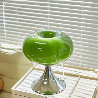 Lampe Pomme – Lampe de table en verre courbé aux couleurs macaron