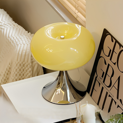 Ami – Lampe de table en verre macaron courbée