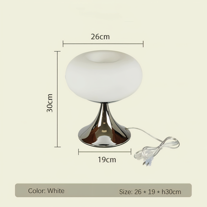 Lampe Pomme – Lampe de table en verre courbé aux couleurs macaron