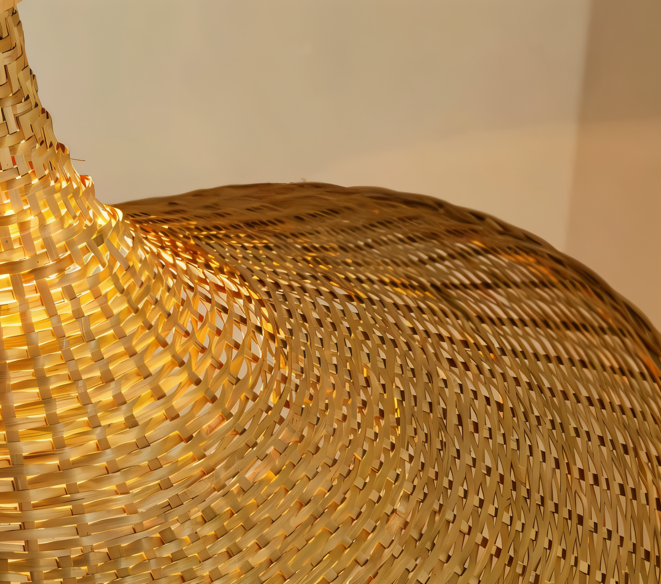 Kaito – Lustre en bambou et rotin