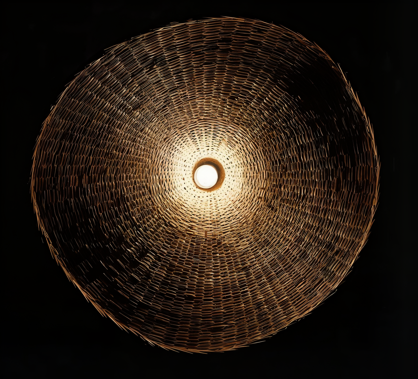 Kaito – Lustre en bambou et rotin