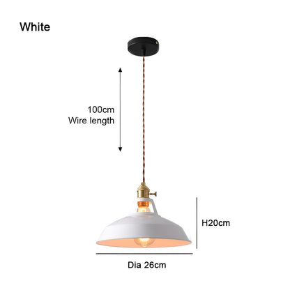 BarnFlare - Suspension LED industrielle colorée style macaron