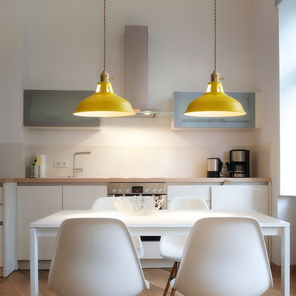 BarnFlare - Suspension LED industrielle colorée style macaron