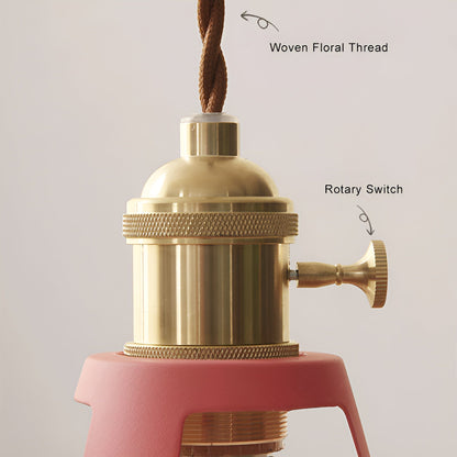 BarnFlare - Suspension LED industrielle colorée style macaron