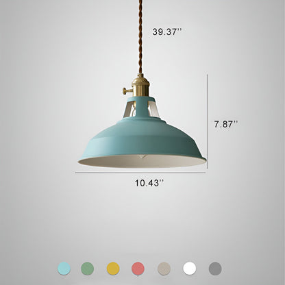 BarnFlare - Suspension LED industrielle colorée style macaron