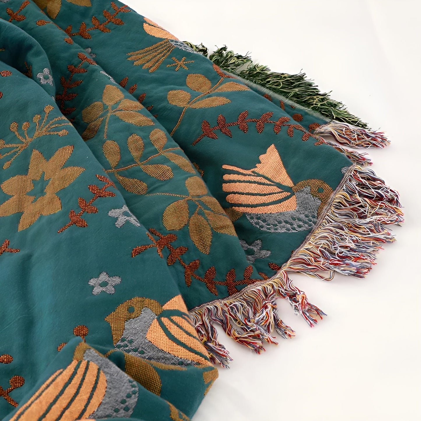 Reve Nomade – Couverture boheme en coton reversible