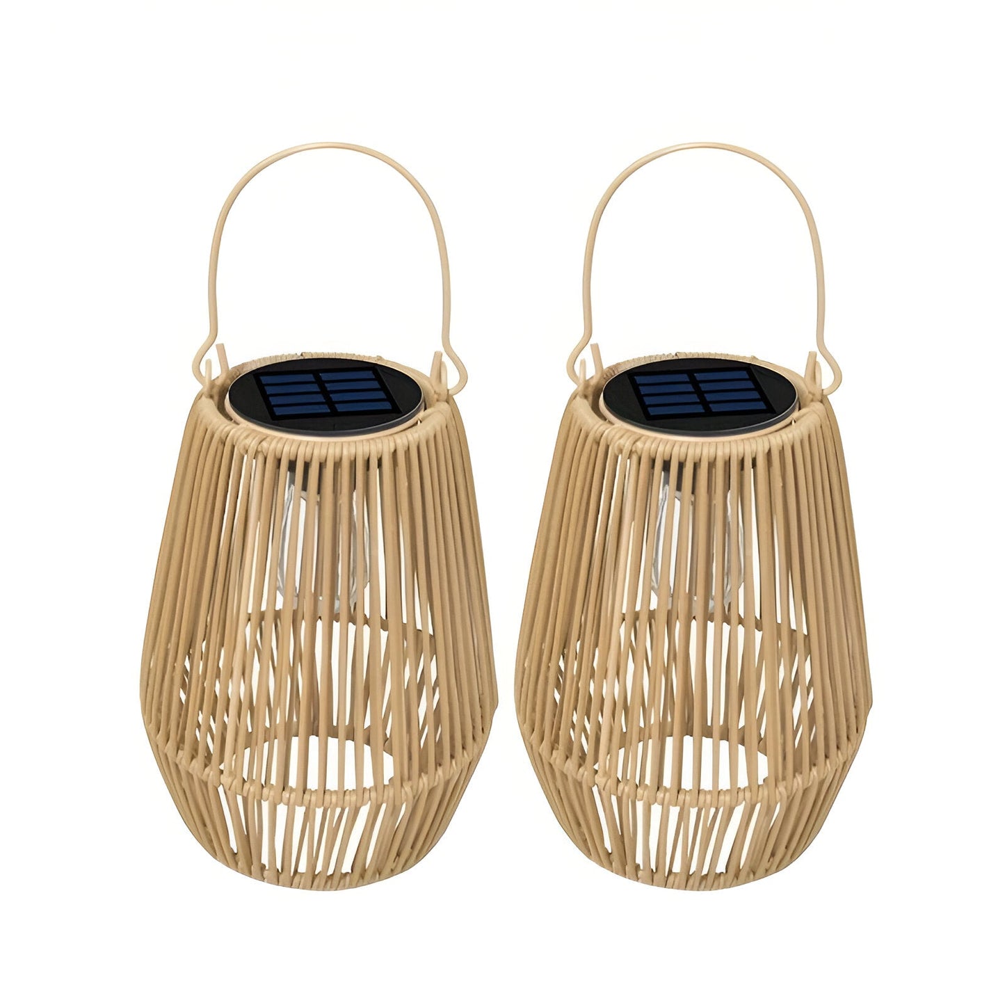 Vera – Lanterne en Vigne Fabriquée à la Main à Énergie Solaire