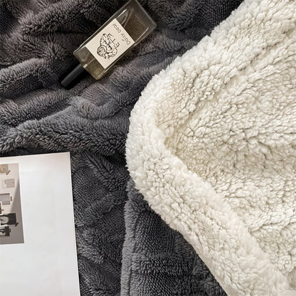 Cozy Cuddle - Couverture en cachemire polaire double face pour des nuits chaleureuses et stylées