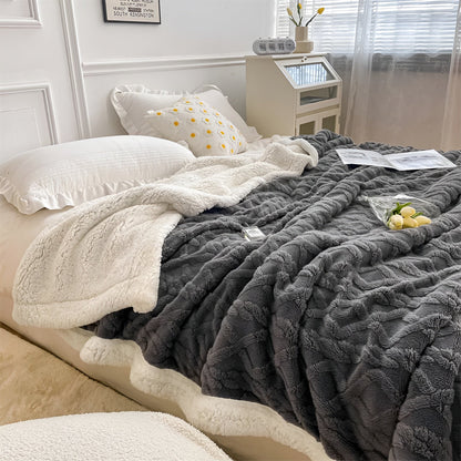 Cozy Cuddle - Couverture en cachemire polaire double face pour des nuits chaleureuses et stylées