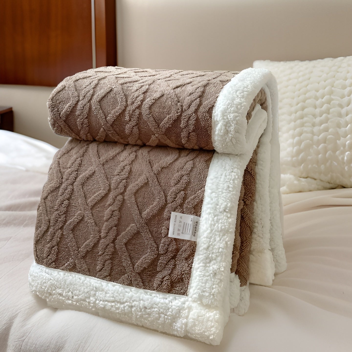Cozy Cuddle - Couverture en cachemire polaire double face pour des nuits chaleureuses et stylées