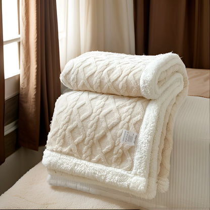 Cozy Cuddle - Couverture en cachemire polaire double face pour des nuits chaleureuses et stylées