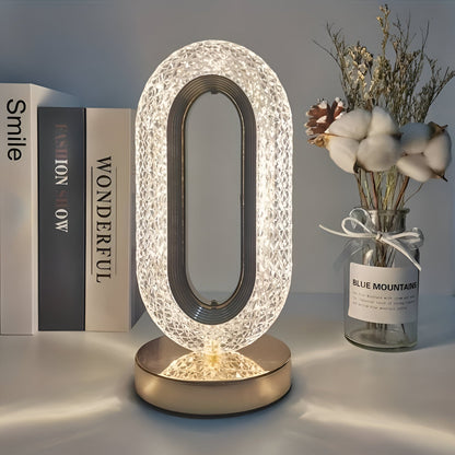 Evelyn – Élégante Lampe de Table LED en Cristal