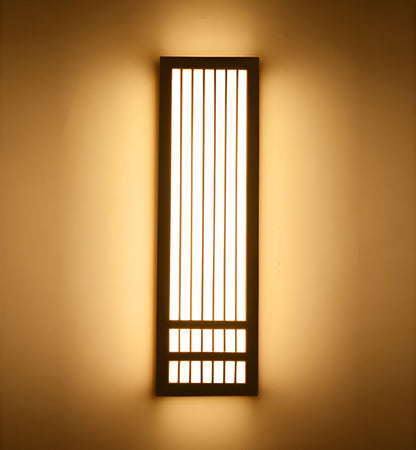 Applique Japandi DoaGlow – Lampe murale en bois et acrylique au design japonais moderne