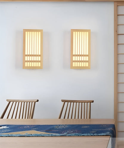 Applique Japandi DoaGlow – Lampe murale en bois et acrylique au design japonais moderne