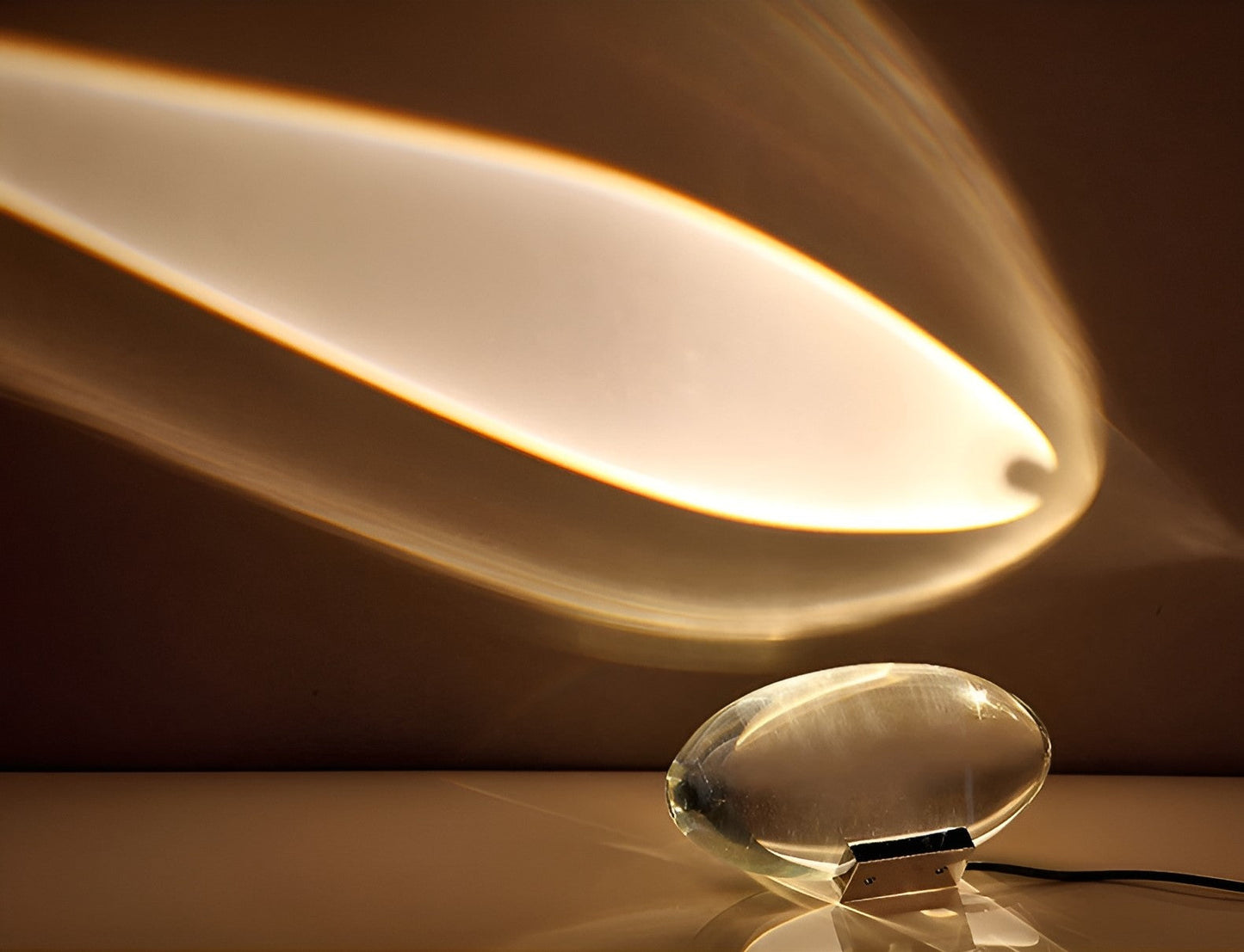 Lampe Projecteur À Effet Coucher De Soleil Avec Prisme En Cristal