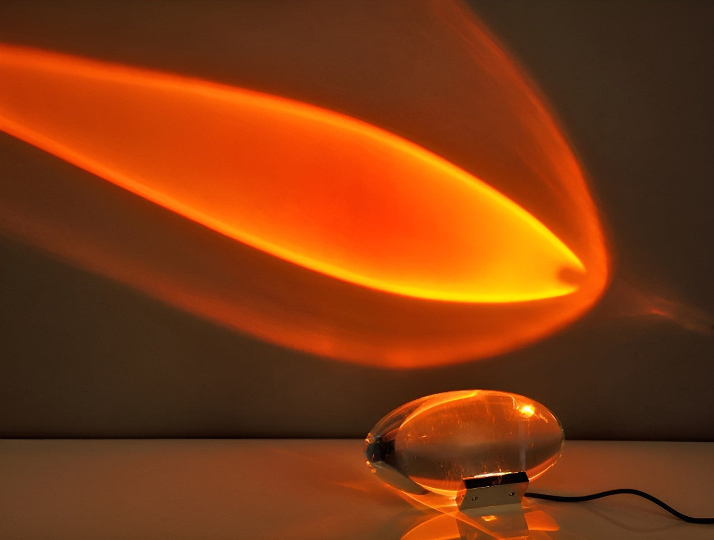 Lampe Projecteur À Effet Coucher De Soleil Avec Prisme En Cristal