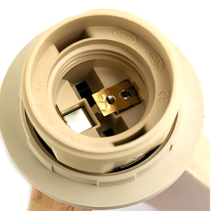 Compagnon Tech – Lampe robot avec socle flexible en bois