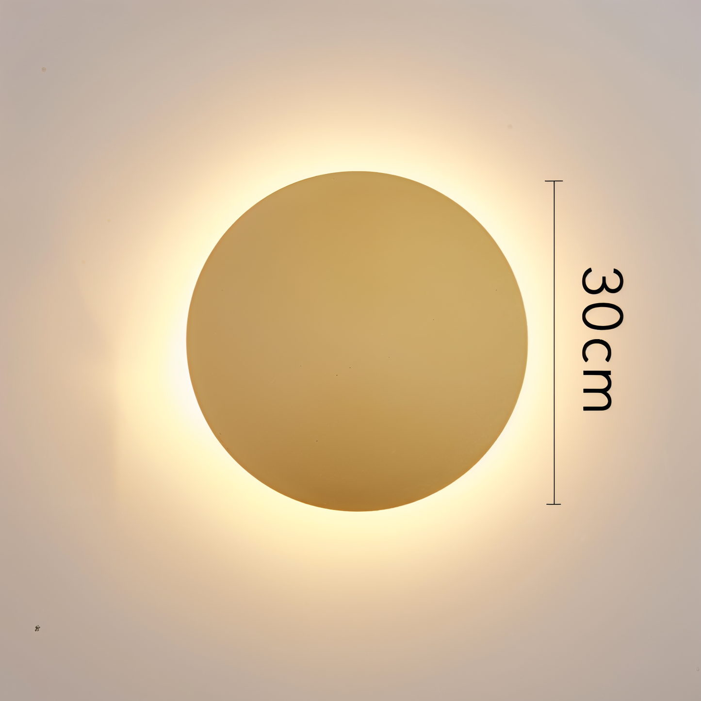 Applique FullHalo – Lampe murale ronde en métal disponible en noir, blanc ou doré