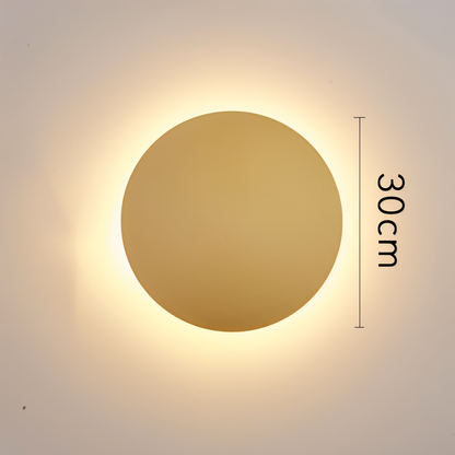 Applique FullHalo – Lampe murale ronde en métal disponible en noir, blanc ou doré
