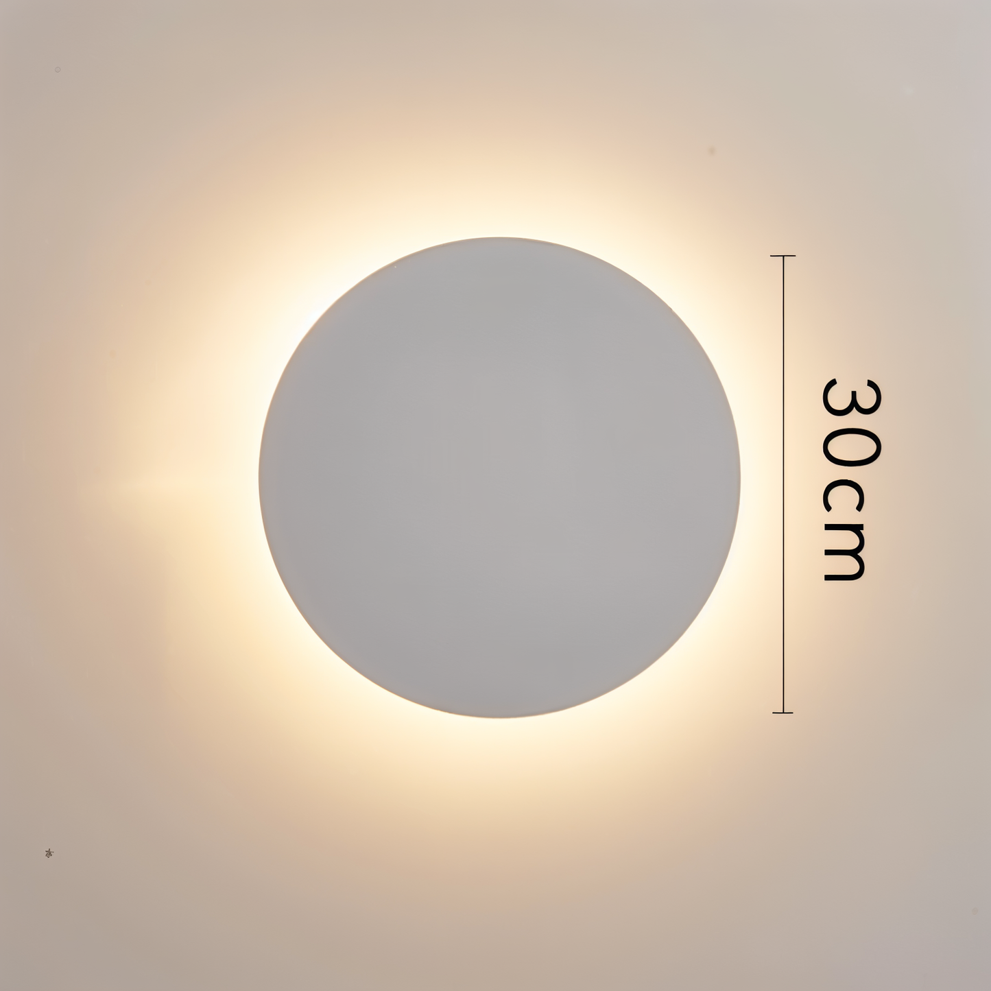 Applique FullHalo – Lampe murale ronde en métal disponible en noir, blanc ou doré