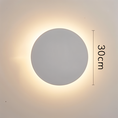 Applique FullHalo – Lampe murale ronde en métal disponible en noir, blanc ou doré