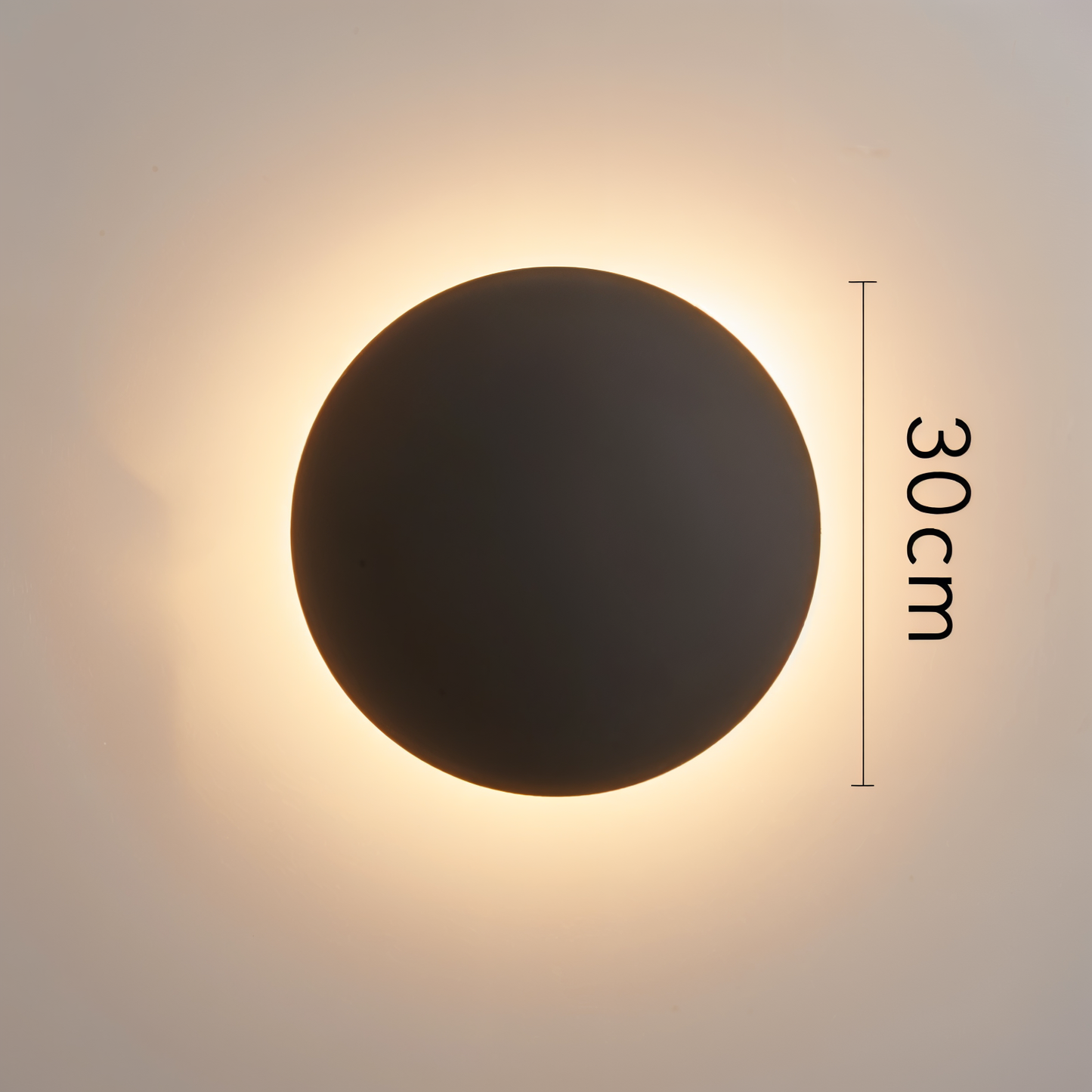 Applique FullHalo – Lampe murale ronde en métal disponible en noir, blanc ou doré