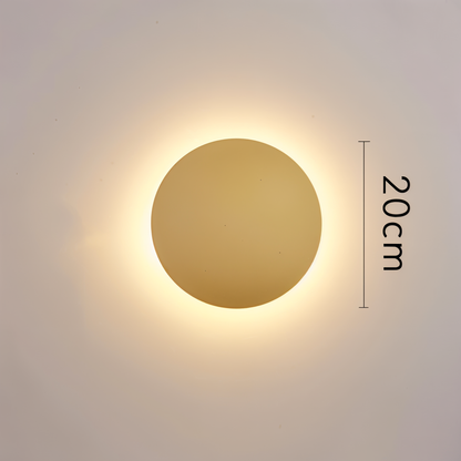 Applique FullHalo – Lampe murale ronde en métal disponible en noir, blanc ou doré