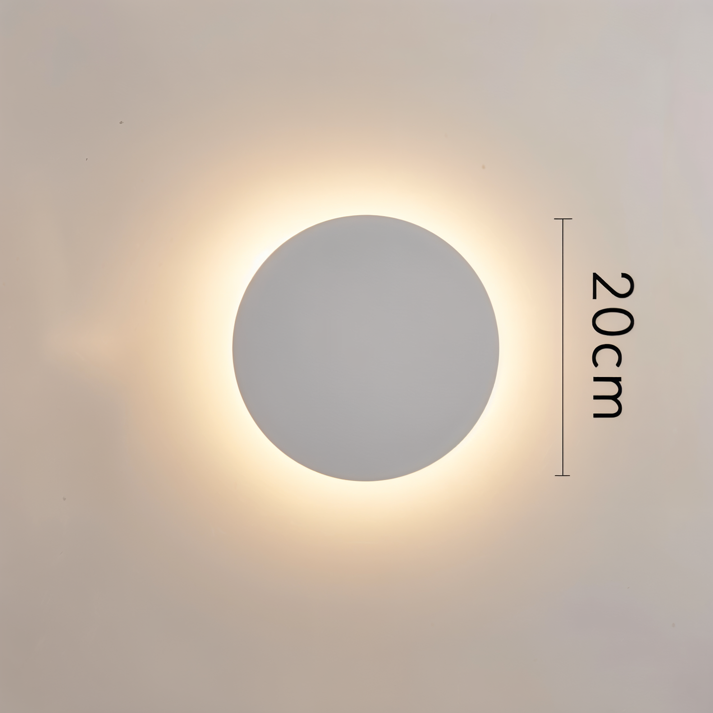 Applique FullHalo – Lampe murale ronde en métal disponible en noir, blanc ou doré