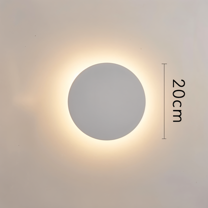 Applique FullHalo – Lampe murale ronde en métal disponible en noir, blanc ou doré