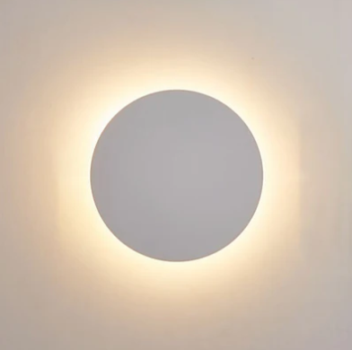Applique FullHalo – Lampe murale ronde en métal disponible en noir, blanc ou doré