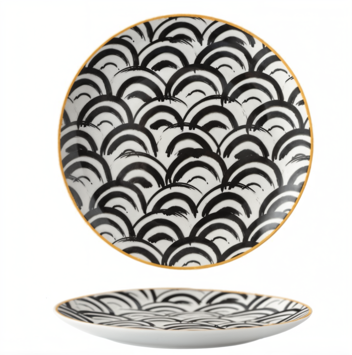 Collection GeoChic - Assiettes à motifs géométriques - Vaisselle en porcelaine