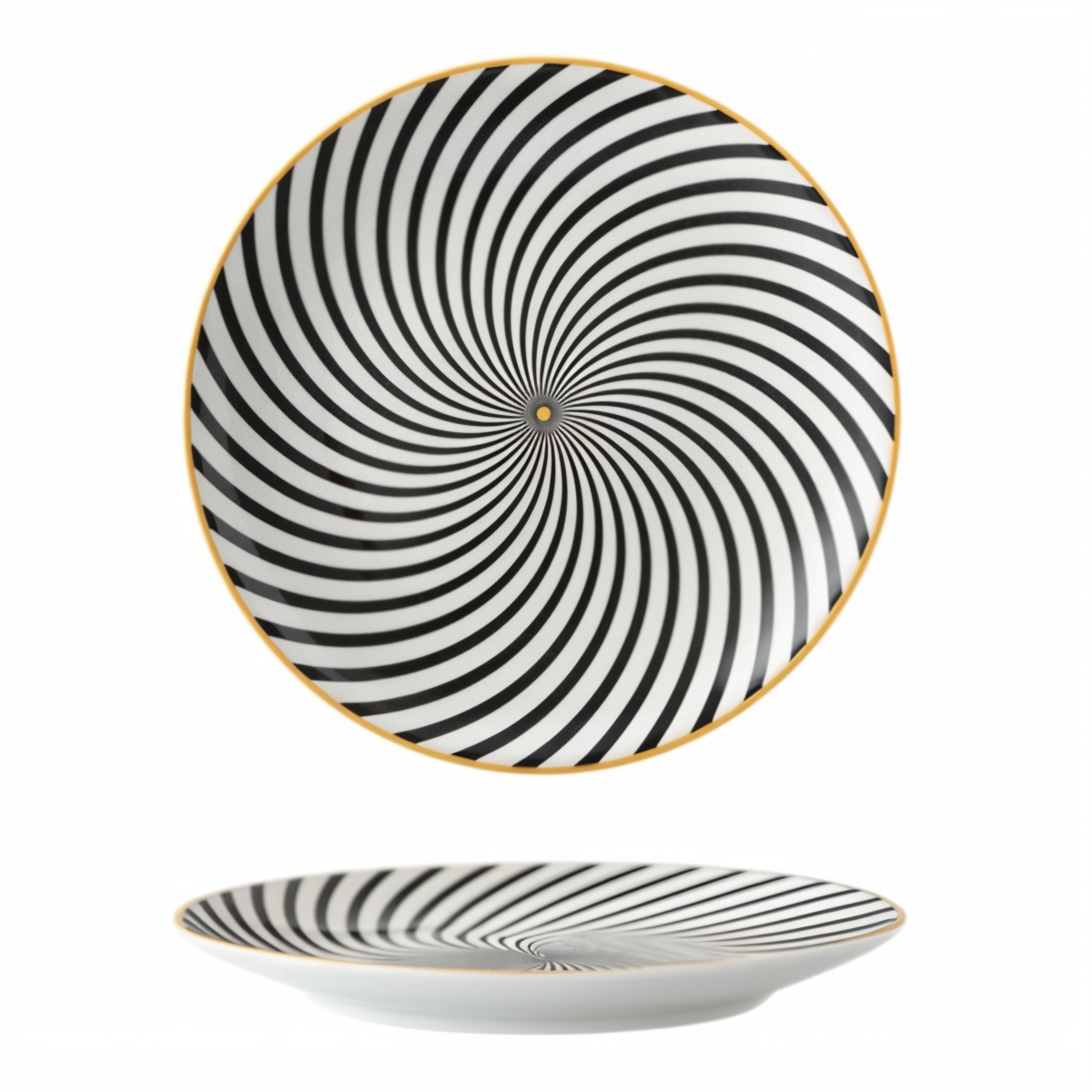 Collection GeoChic - Assiettes à motifs géométriques - Vaisselle en porcelaine