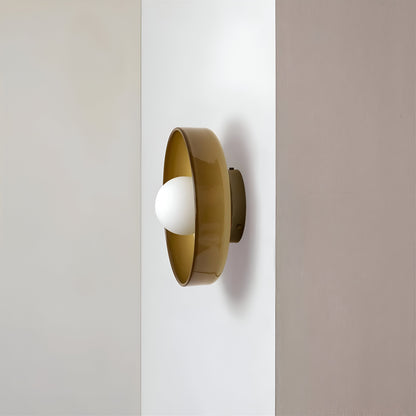 OrangeBeam - Plafonnier nordique en verre - Montage semi-encastré