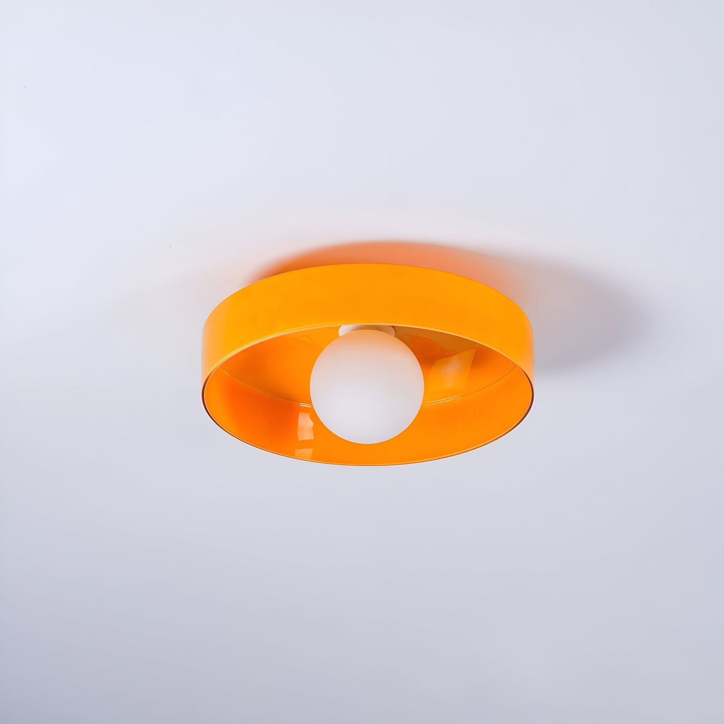 OrangeBeam - Plafonnier nordique en verre - Montage semi-encastré