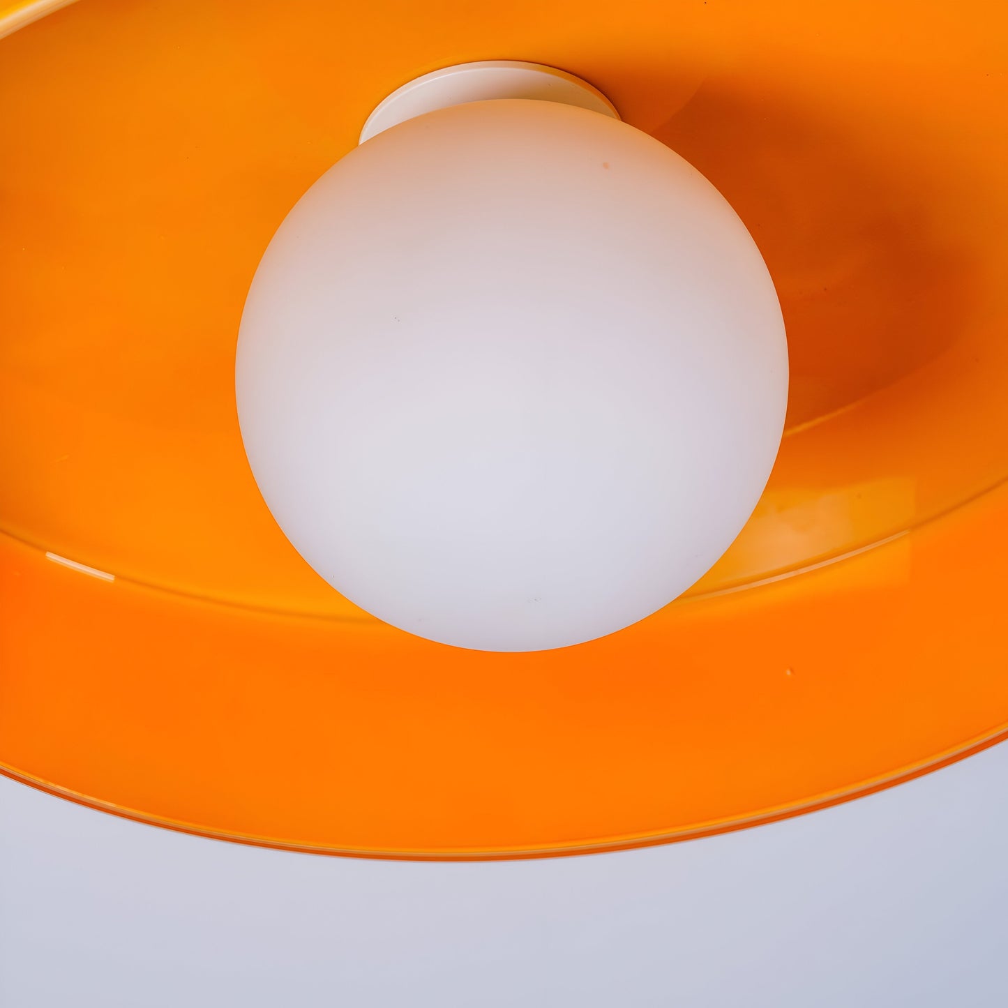 OrangeBeam - Plafonnier nordique en verre - Montage semi-encastré