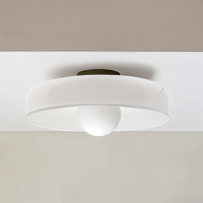 OrangeBeam - Plafonnier nordique en verre - Montage semi-encastré