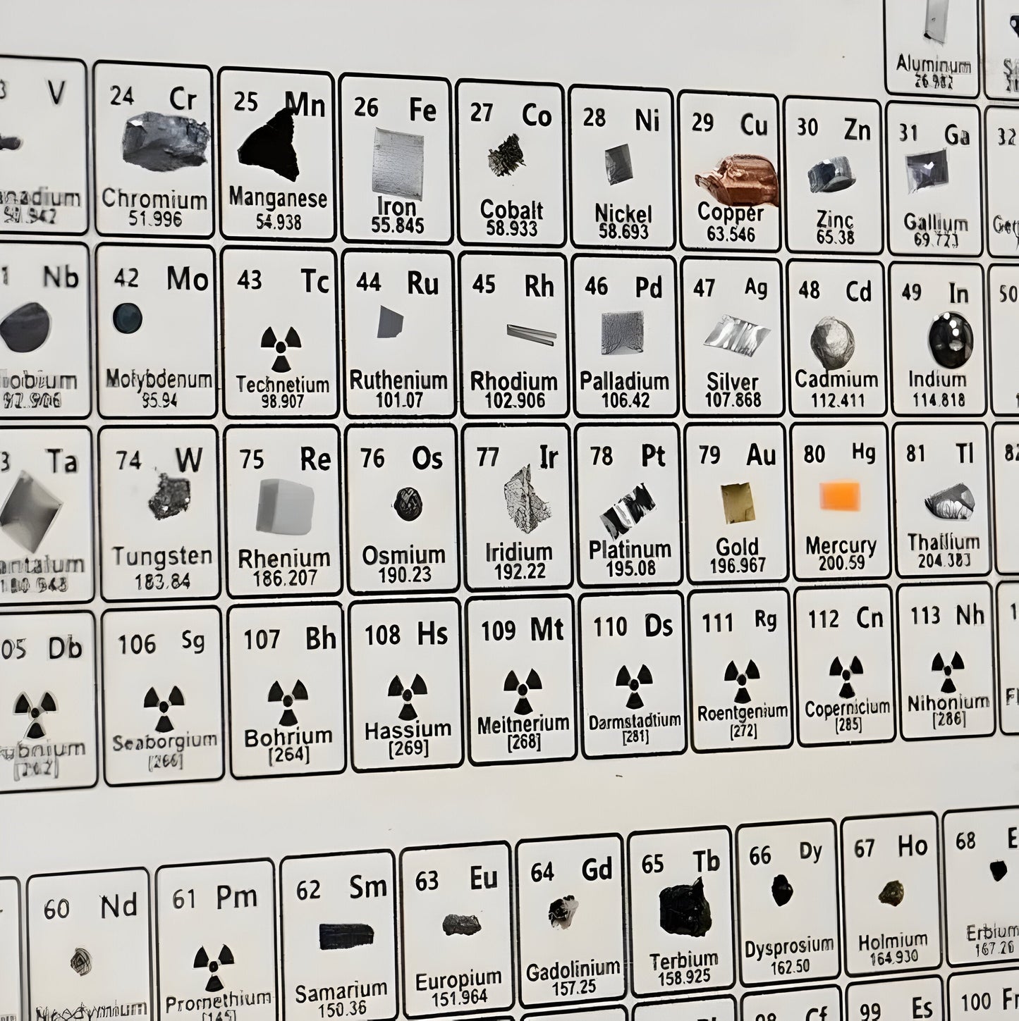 Aurelia – Tableau périodique en acrylique 3D