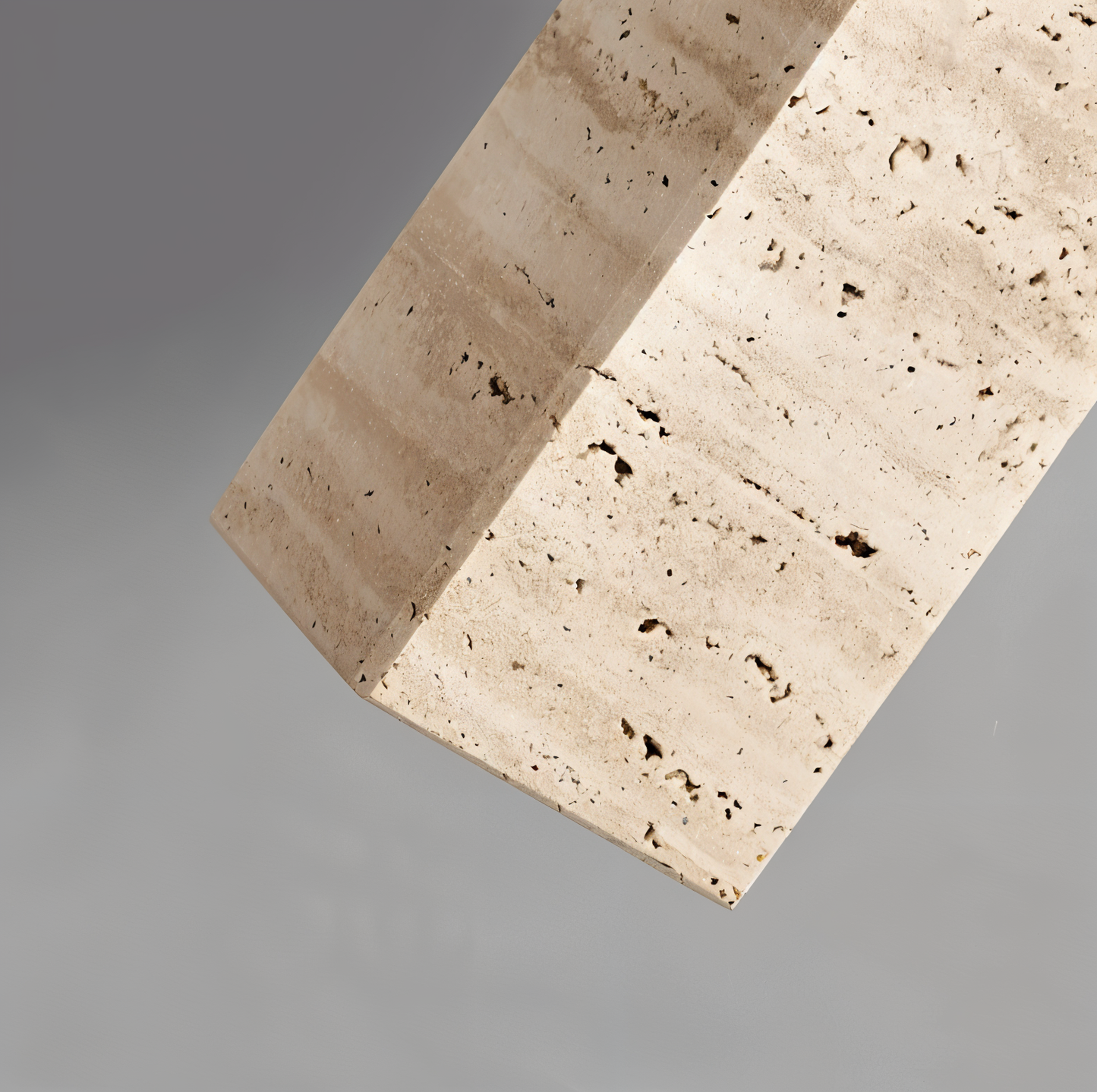 MarbreRayon – Plafonnier cylindrique en marbre élégant