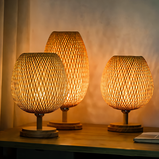 Mara – Lampe en bambou tressé