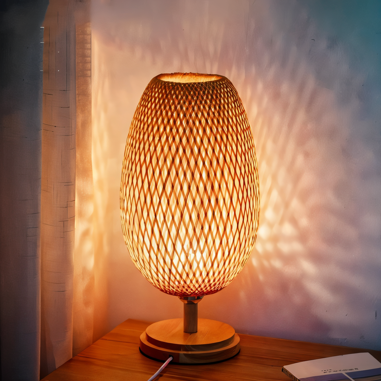 Mara – Lampe en bambou tressé