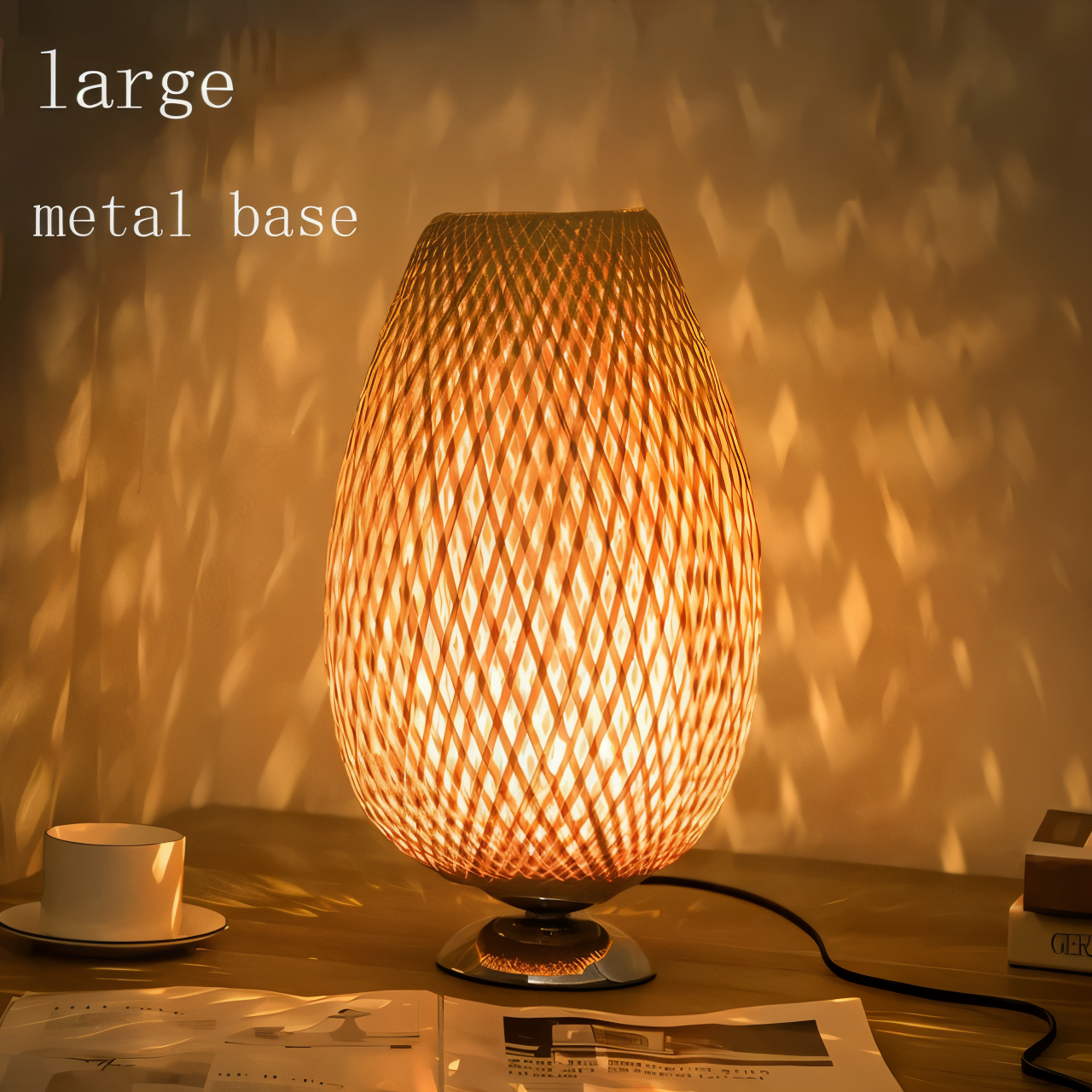 Mara – Lampe en bambou tressé