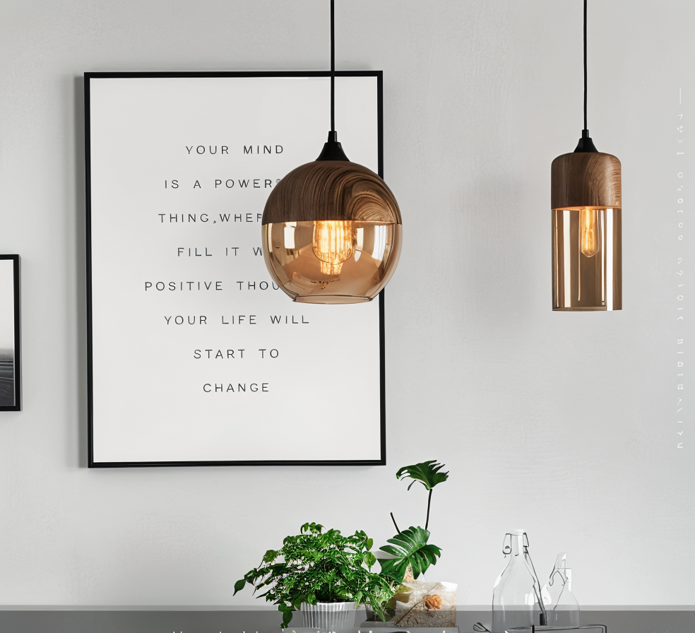 Éclat Nordique – Suspension en verre au style loft moderne inspiré du design scandinave