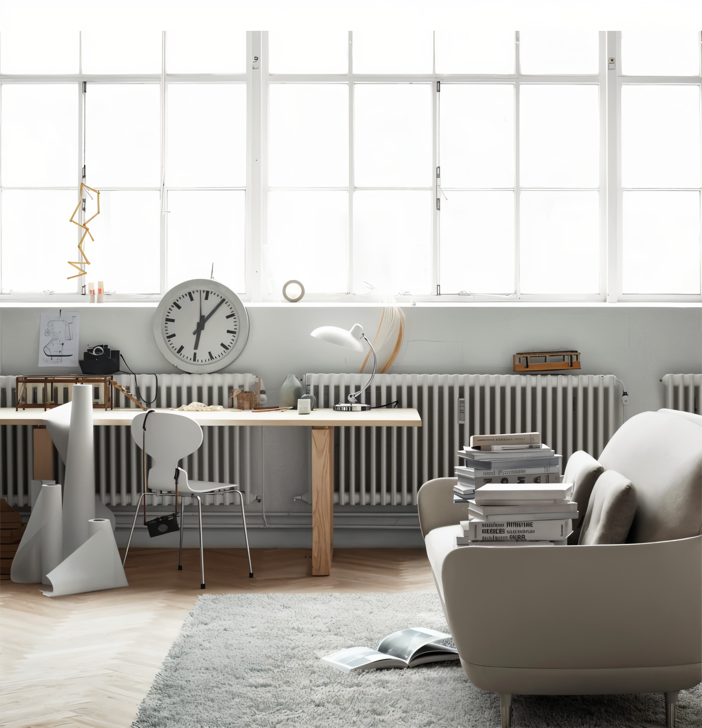 Lampe De Bureau Réglable Au Style Rétro Minimaliste