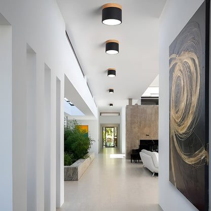 Lueur Sucree – Lampe pastel avec finition bois