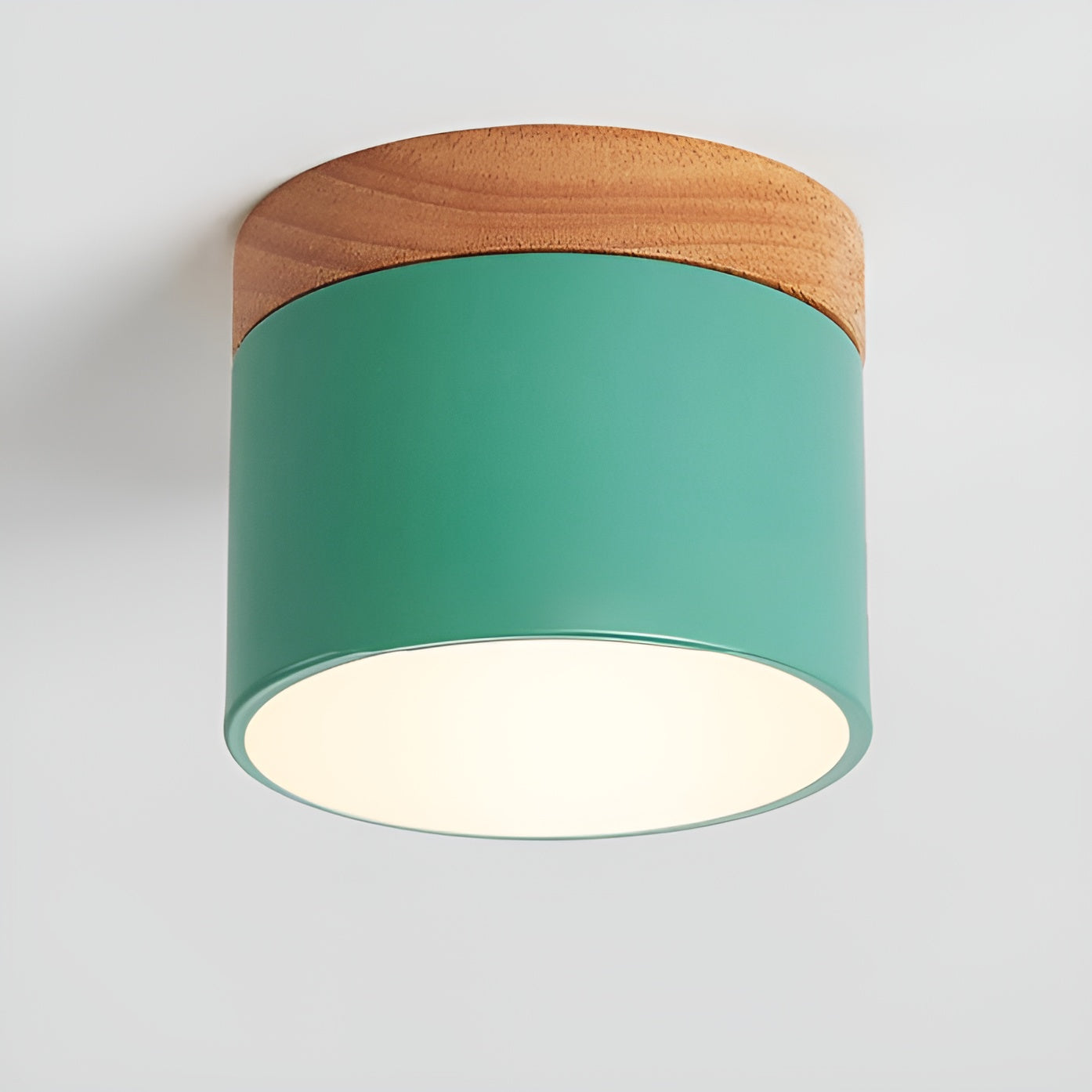 Lueur Sucree – Lampe pastel avec finition bois